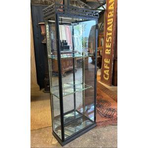 Hammered Wrought Iron Display Cabinet