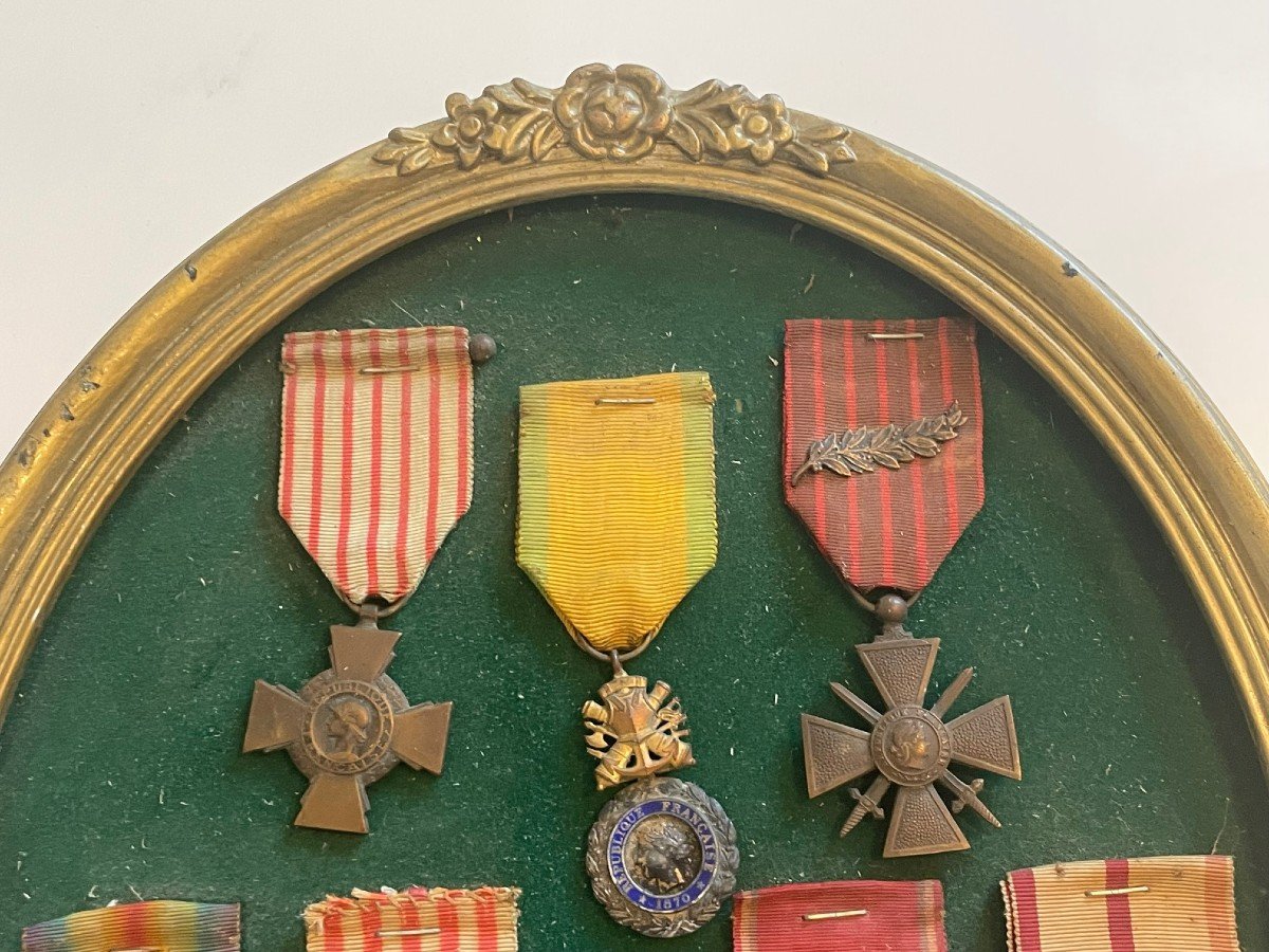 Cadre De Médailles De La Première Guerre Mondiale, Verdun, Marne-photo-2