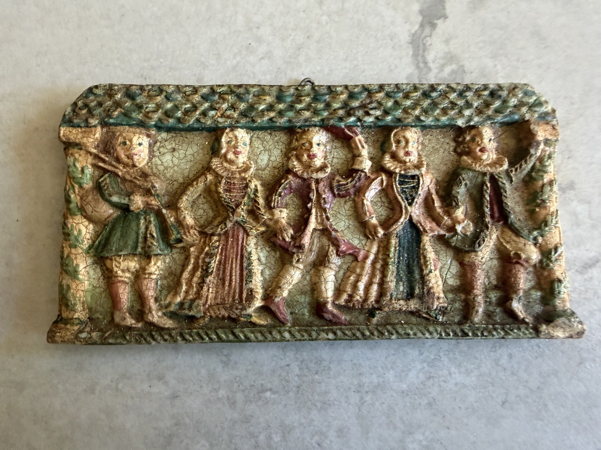 Set Of Eight Figures And Reliefs In Polychrome Wax – Austria, 19th Century-photo-1