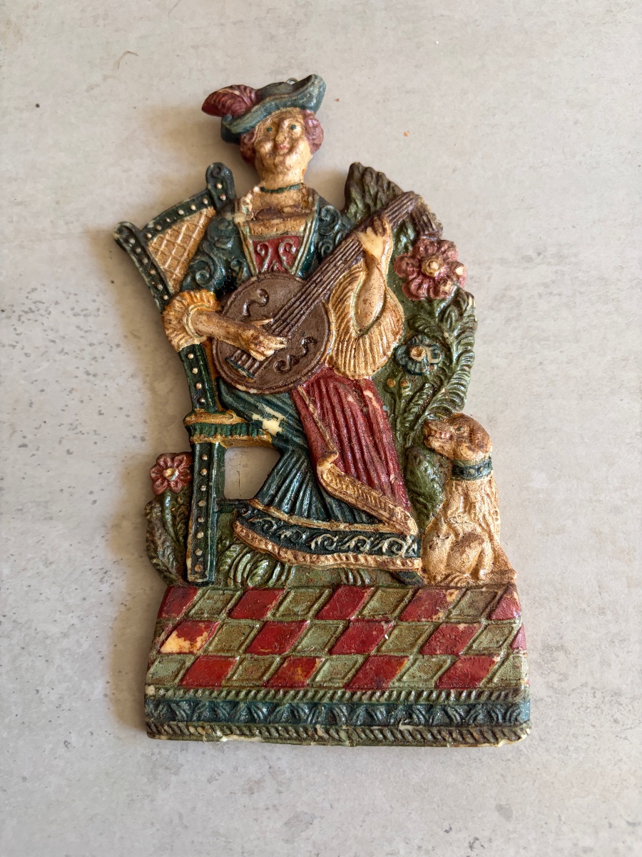 Set Of Eight Figures And Reliefs In Polychrome Wax – Austria, 19th Century-photo-7
