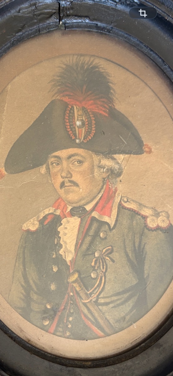 Miniature Portrait Of A Feldweibel From The Bern Grenadiers – Late 18th Century