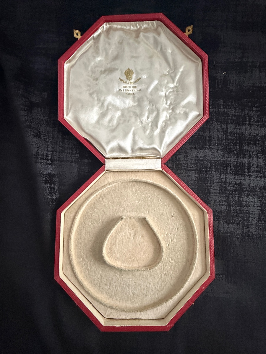 Vatican : Collier de dignitaire - Camérier d'Honneur de cape et d'épée - Époque Pie XI-photo-4