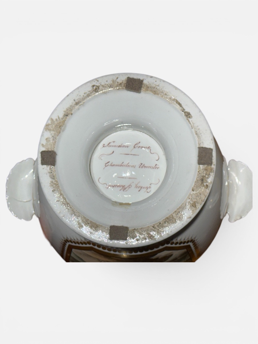 Pair Of Planters. Porcelain. Royal Worcester. England. 19th Century-photo-4