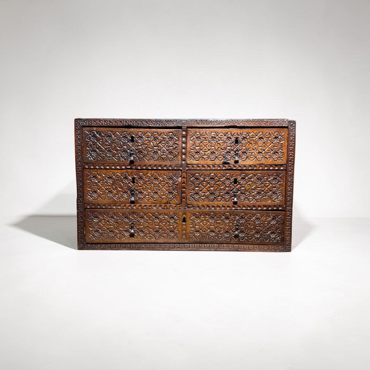 Bargueño. Capb And Coniferous Wood. Viceroyalty Of New Spain.-photo-2
