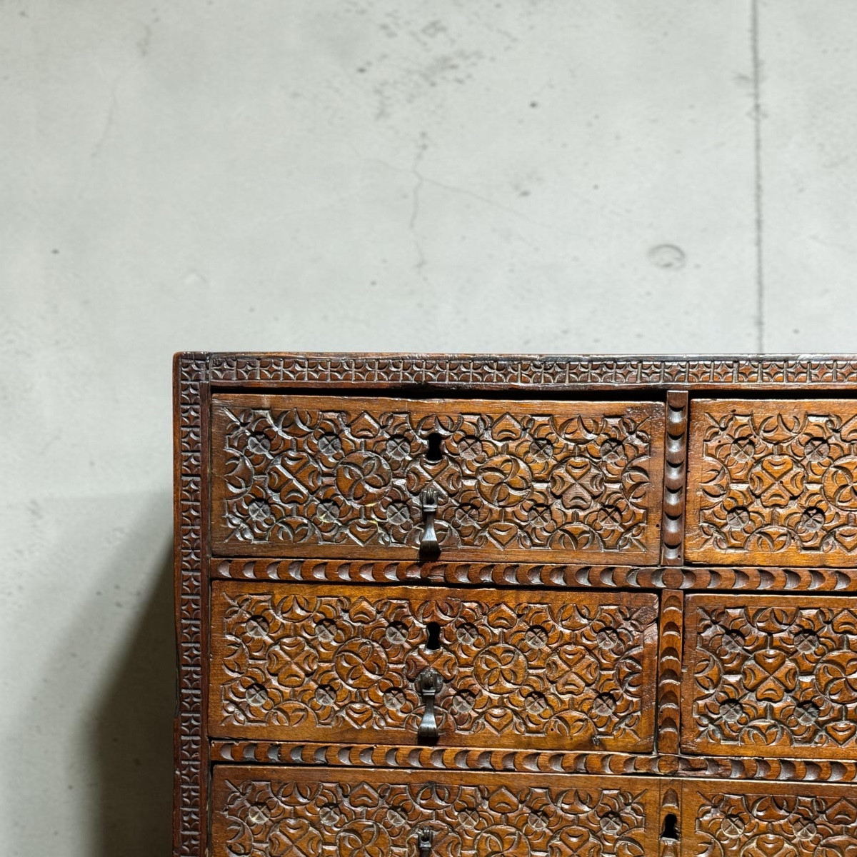 Bargueño. Capb And Coniferous Wood. Viceroyalty Of New Spain.-photo-3