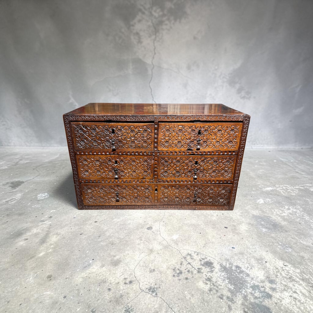 Bargueño. Capb And Coniferous Wood. Viceroyalty Of New Spain.