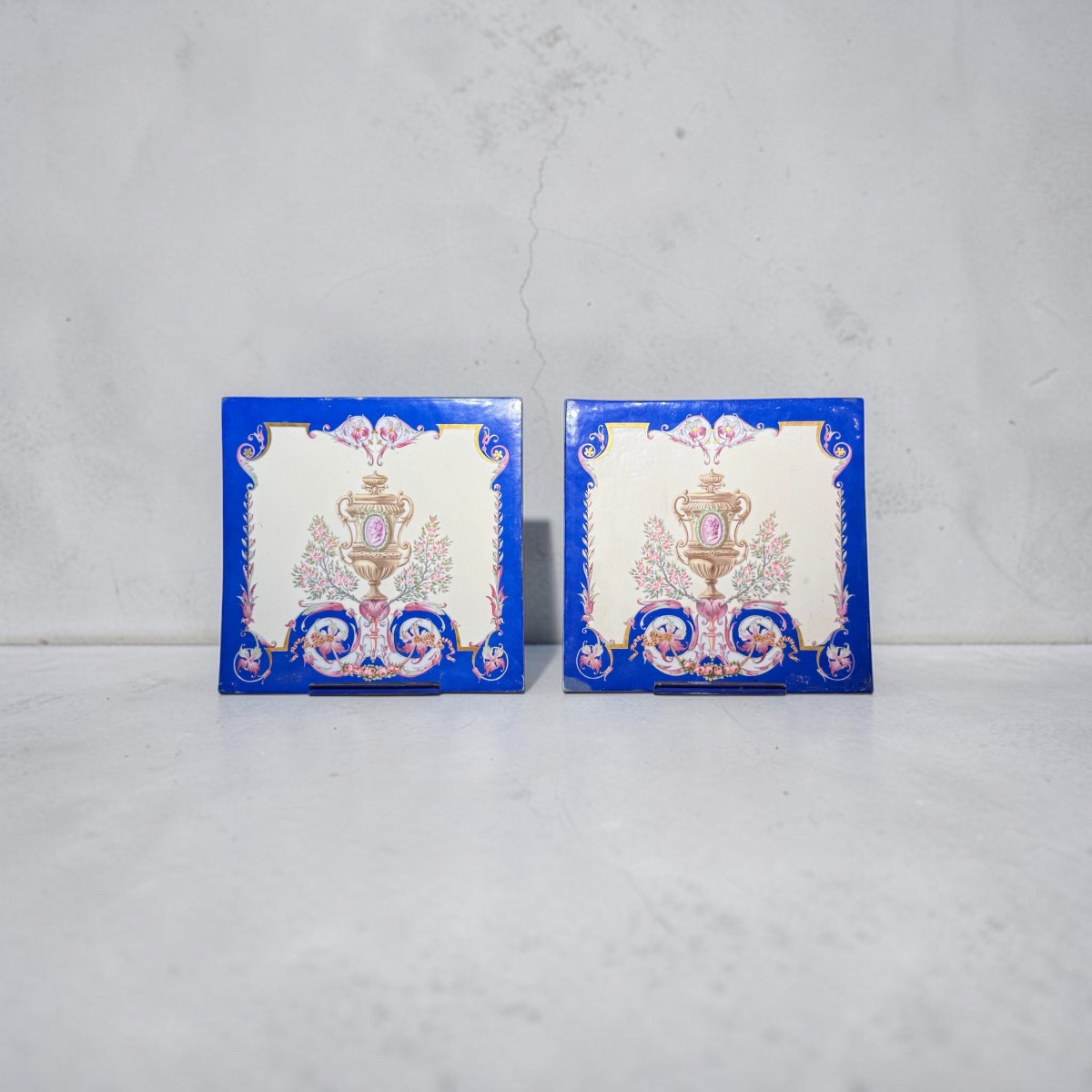 Pair Of Decorative Porcelain Plates