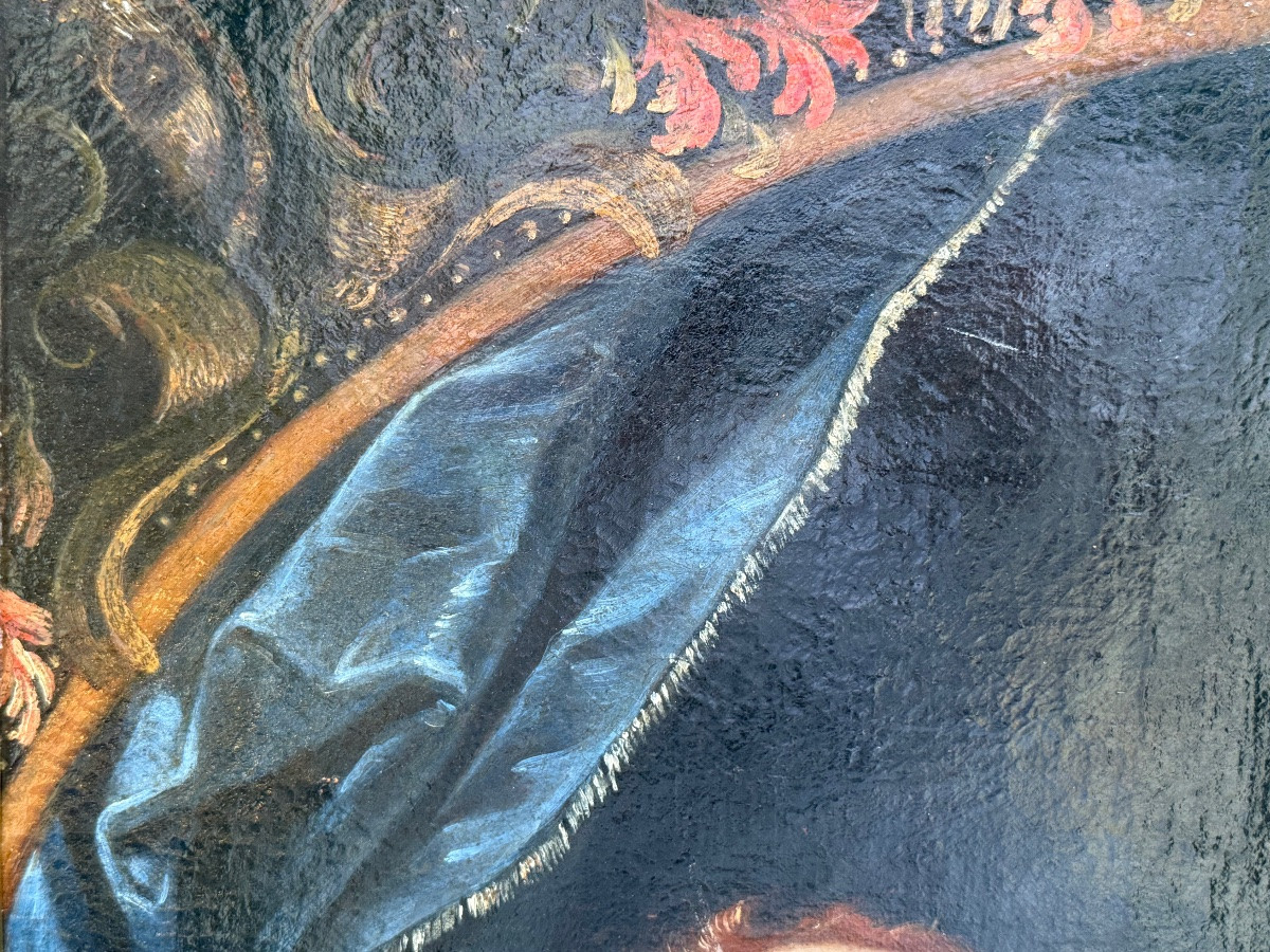 “Vierge à l’enfant. Huile sur toile-photo-4