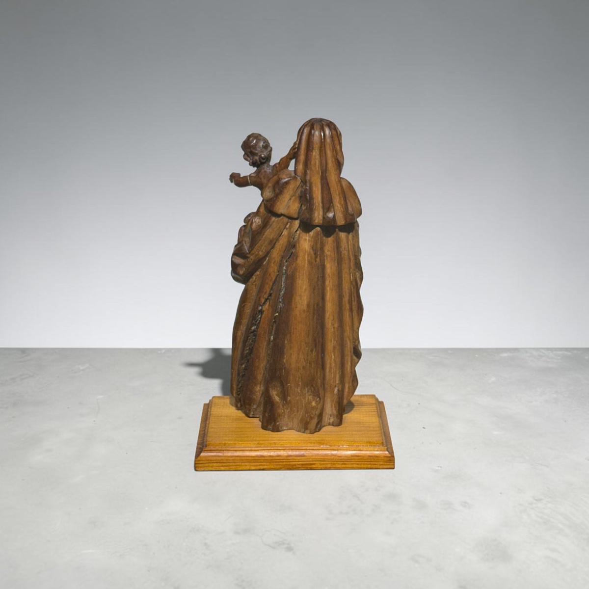 Virgin And Child. Boxwood. Germany, 18th Century-photo-1