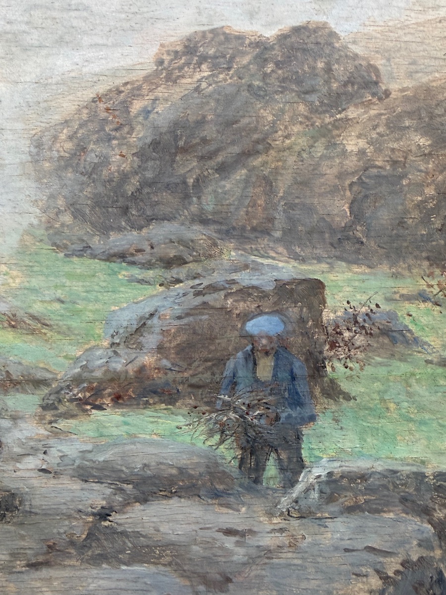 “peasants In The Mountains” By Tomás Campuzano Y Aguirre (santander, 1857 – Becerril De La Sierra-photo-4