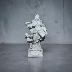 Saint Teresa Of Jesus. Glazed Porcelain. Late 18th Century.
