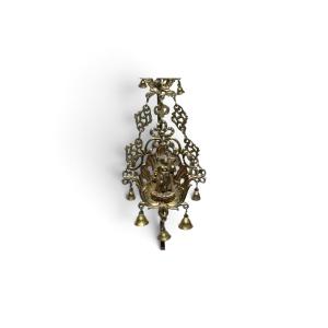 Belt Rattle. Gilded And Chased Silver, Decorated With A Depiction Of The Virgin Mary. Spain, 16th Century
