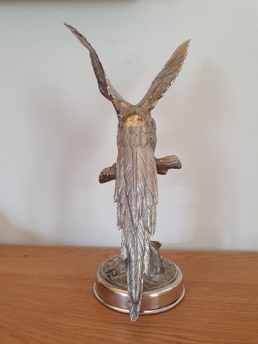 Parrot, Silver Bronze, Alpaca, XX°.-photo-4