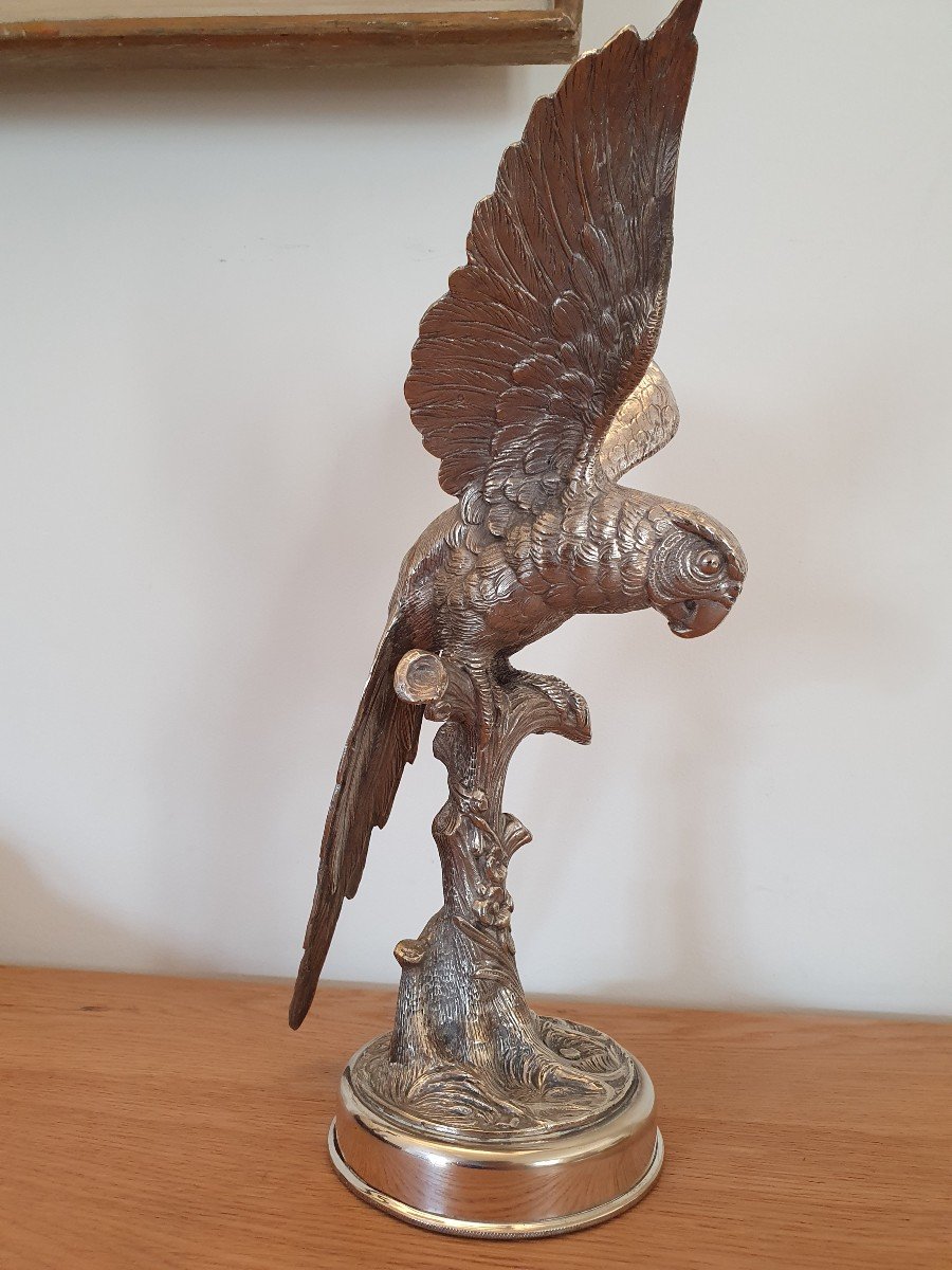 Parrot, Silver Bronze, Alpaca, XX°.-photo-2