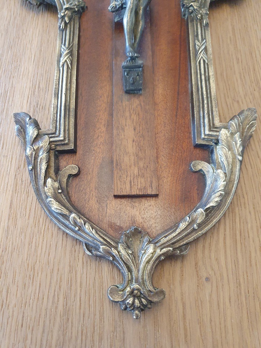 Crucifix , Bronze Et Acajou , Napoléon III. -photo-2