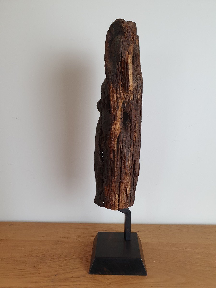 Naked Woman, Wooden Sculpture, XVIII °.-photo-4