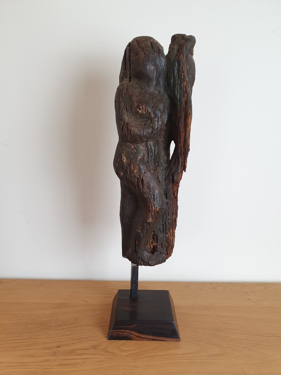 Femme Nue , Sculpture En Bois , XVIII° ou Avant . 