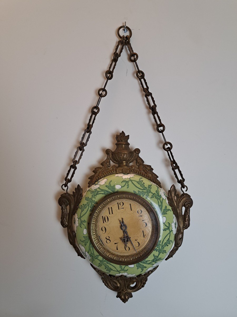 Cartel d'Applique Dite Pendule Boulangère , Art Nouveau , Fin XIX°.