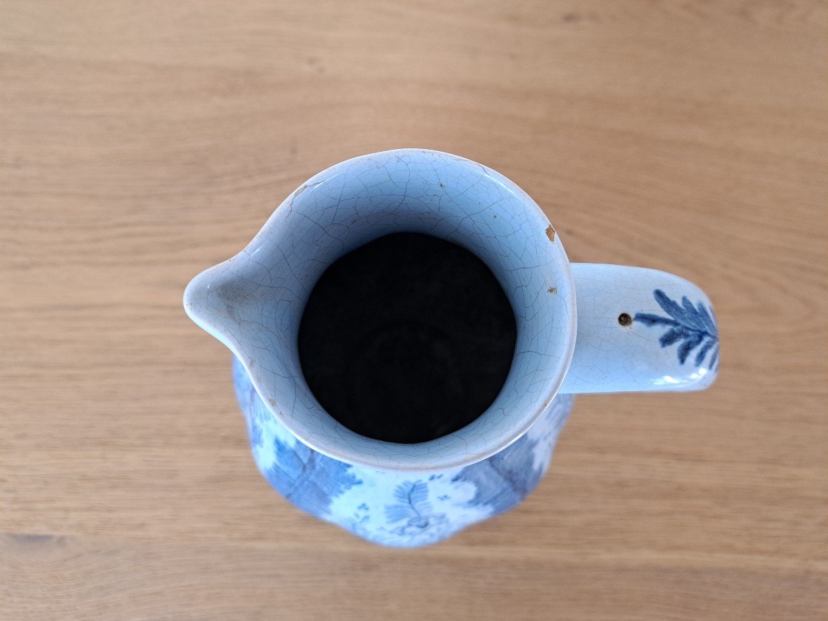 Faïence De Delft , Pichet , Camaïeux De Bleu , XIX°. -photo-4