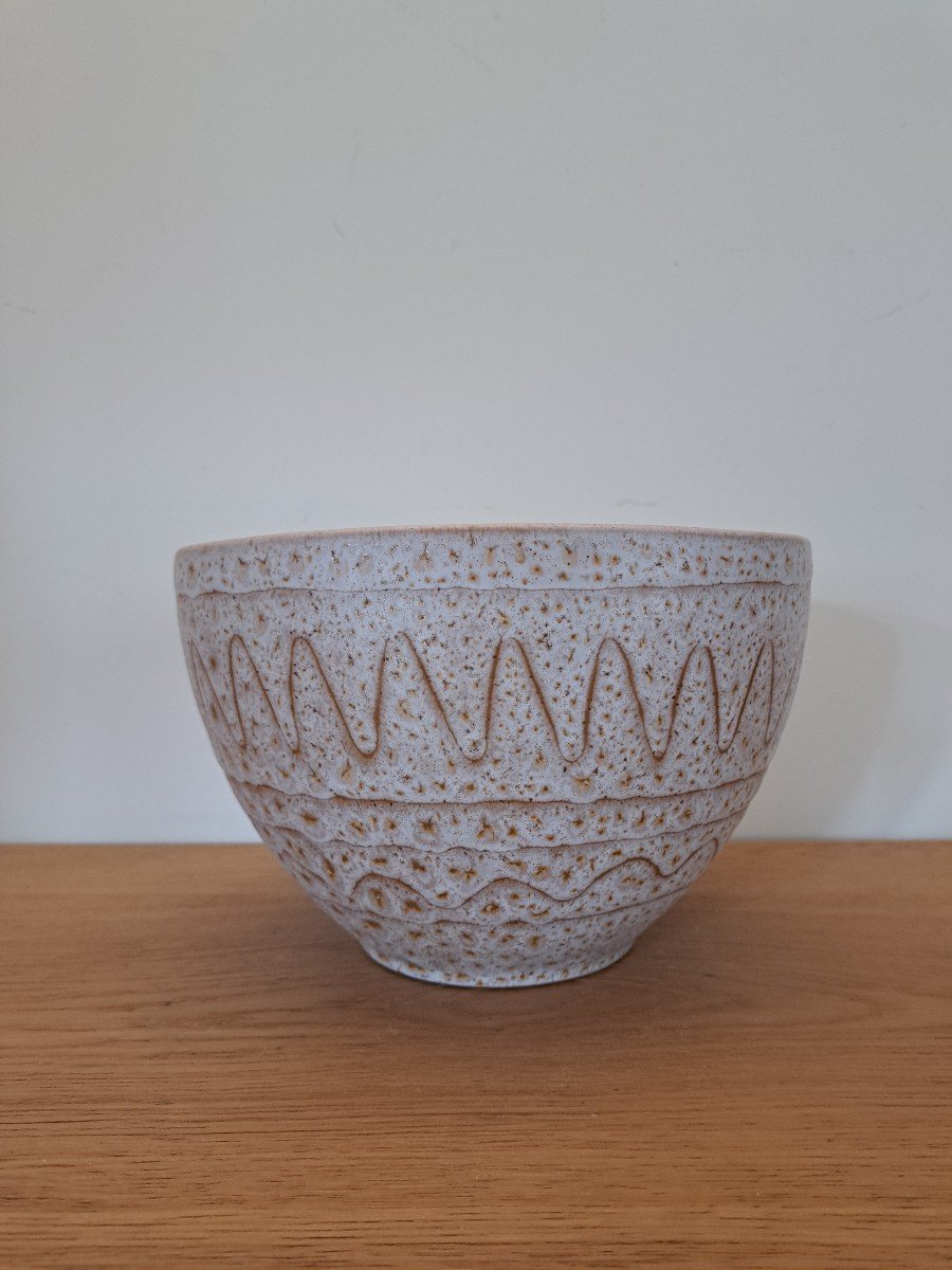 Jean Austruy, Salad Bowl, Ceramic, 20th Century.