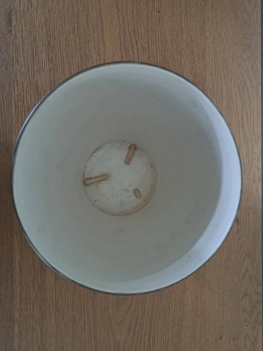 Paul Milet, Cache Pot Au Bateau, Ceramic, Sèvres, 20th Century.-photo-1