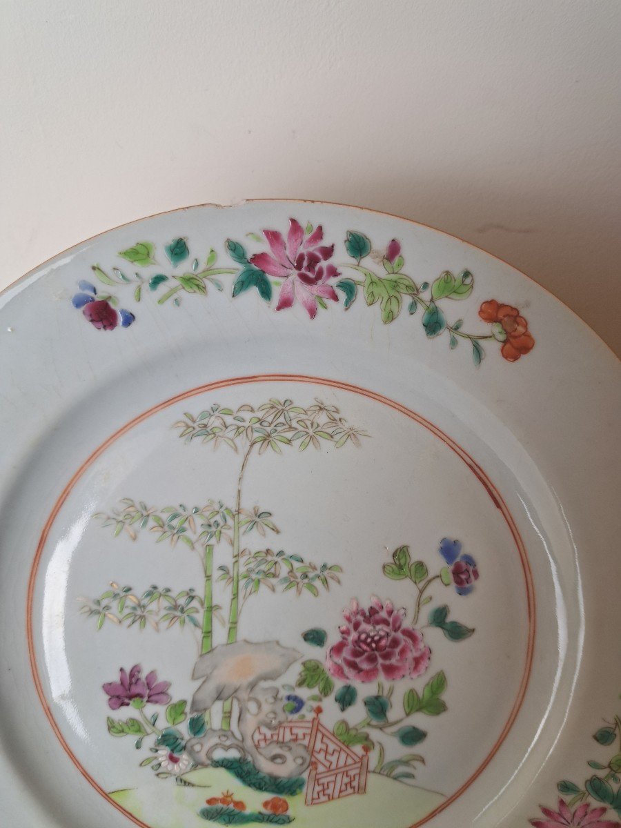 Compagnie Des Indes Plate, Famille Rose, China, 18th Century.-photo-6