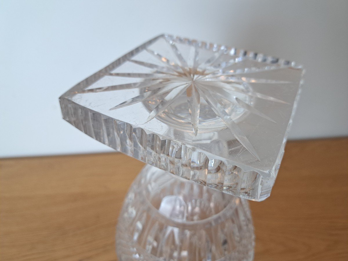 Baccarat Or Saint Louis, Baluster Vase, Cut Crystal, Charles X, Early 20th Century.-photo-8
