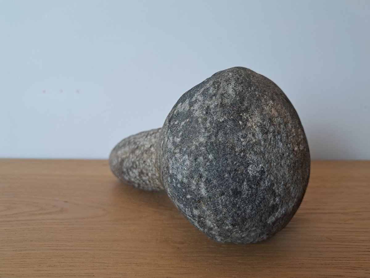Pigment Pestle, Stone, 19th Century. -photo-1