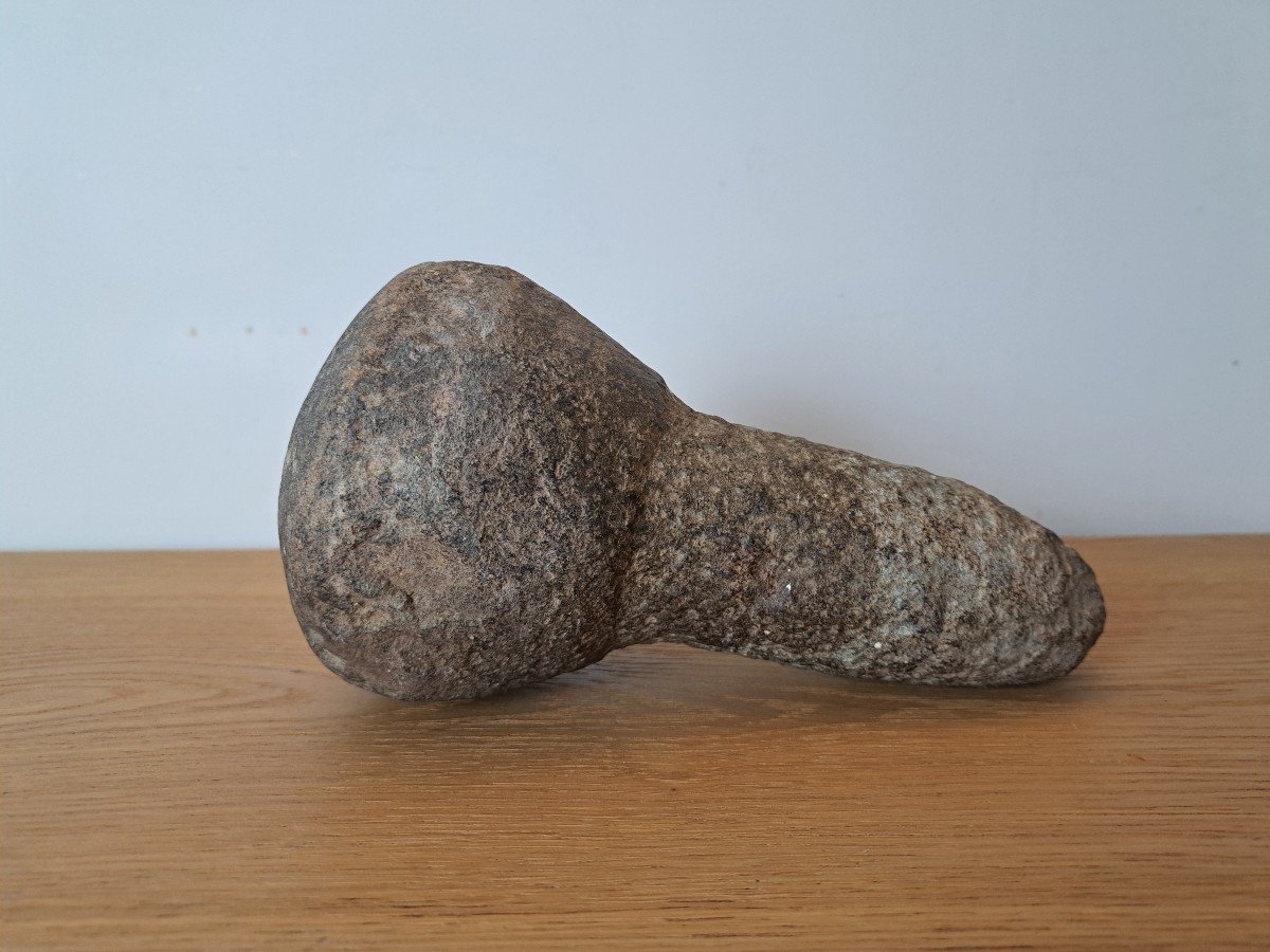 Pigment Pestle, Stone, 19th Century. -photo-3