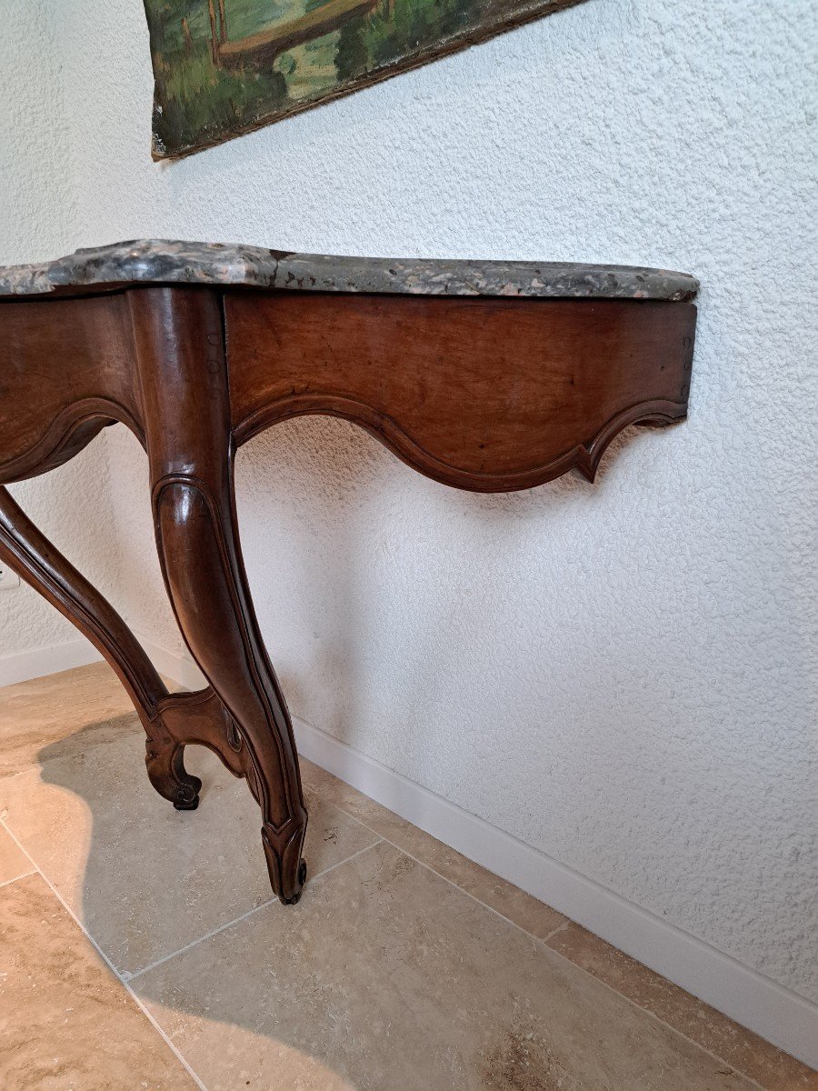 Console d'Applique , Bois De Noyer , Louis XV , XVIII°. -photo-7