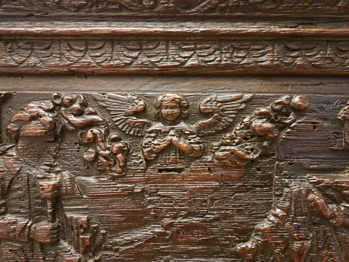 “the Nativity” Panel, Carved Oak, Normandy, Early 17th Century. -photo-6