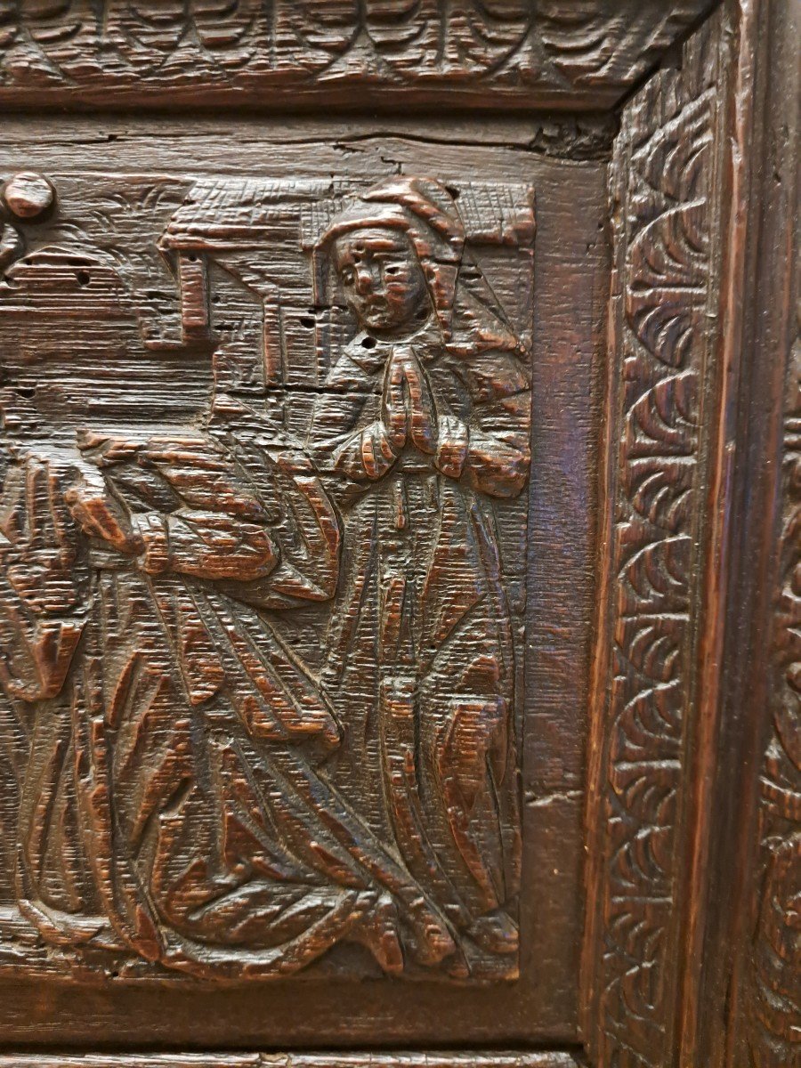 “the Nativity” Panel, Carved Oak, Normandy, Early 17th Century. -photo-8