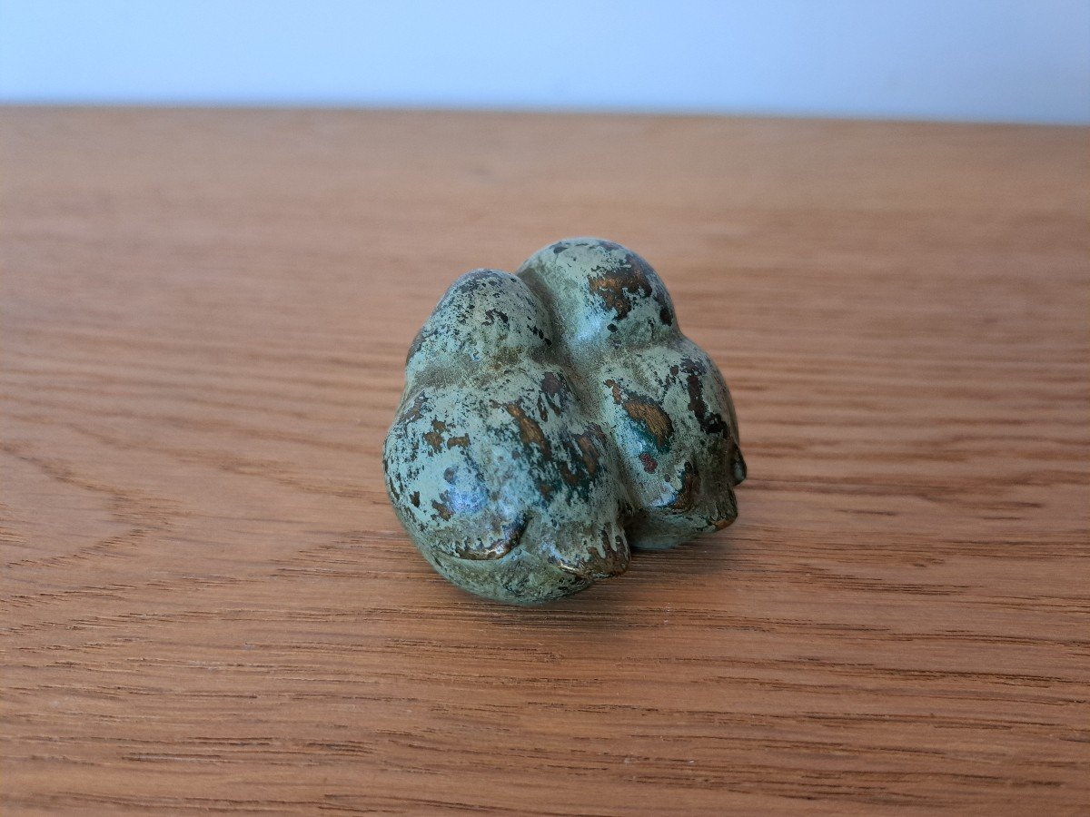 Georges Henri Laurent, Sparrows, Patinated Bronze, Art Deco, 20th Century. -photo-2