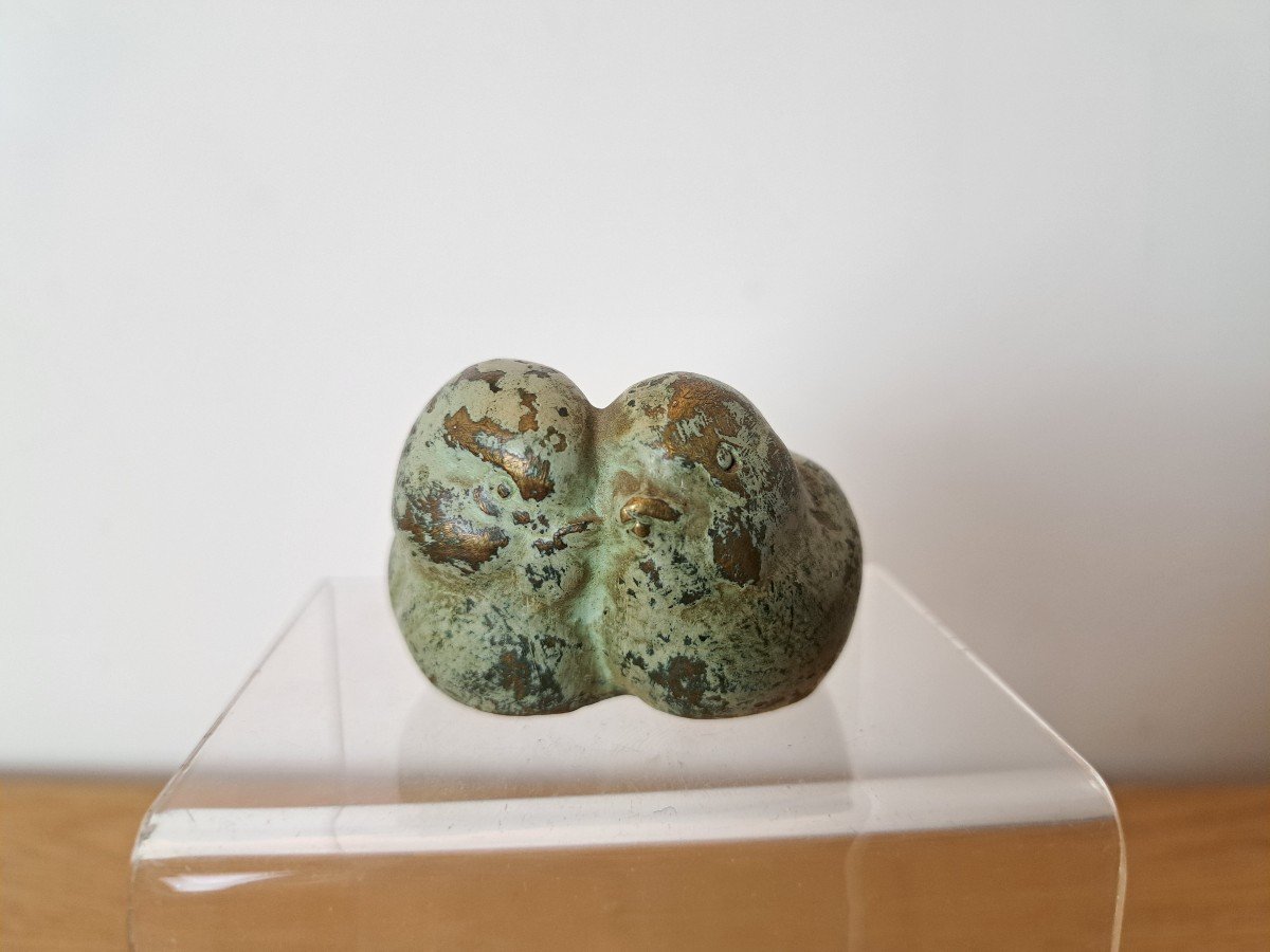 Georges Henri Laurent, Sparrows, Patinated Bronze, Art Deco, 20th Century. 