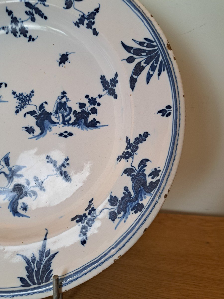 Marseille , Grand Plat , Au Chinois , Faïence , XVIII°. -photo-3