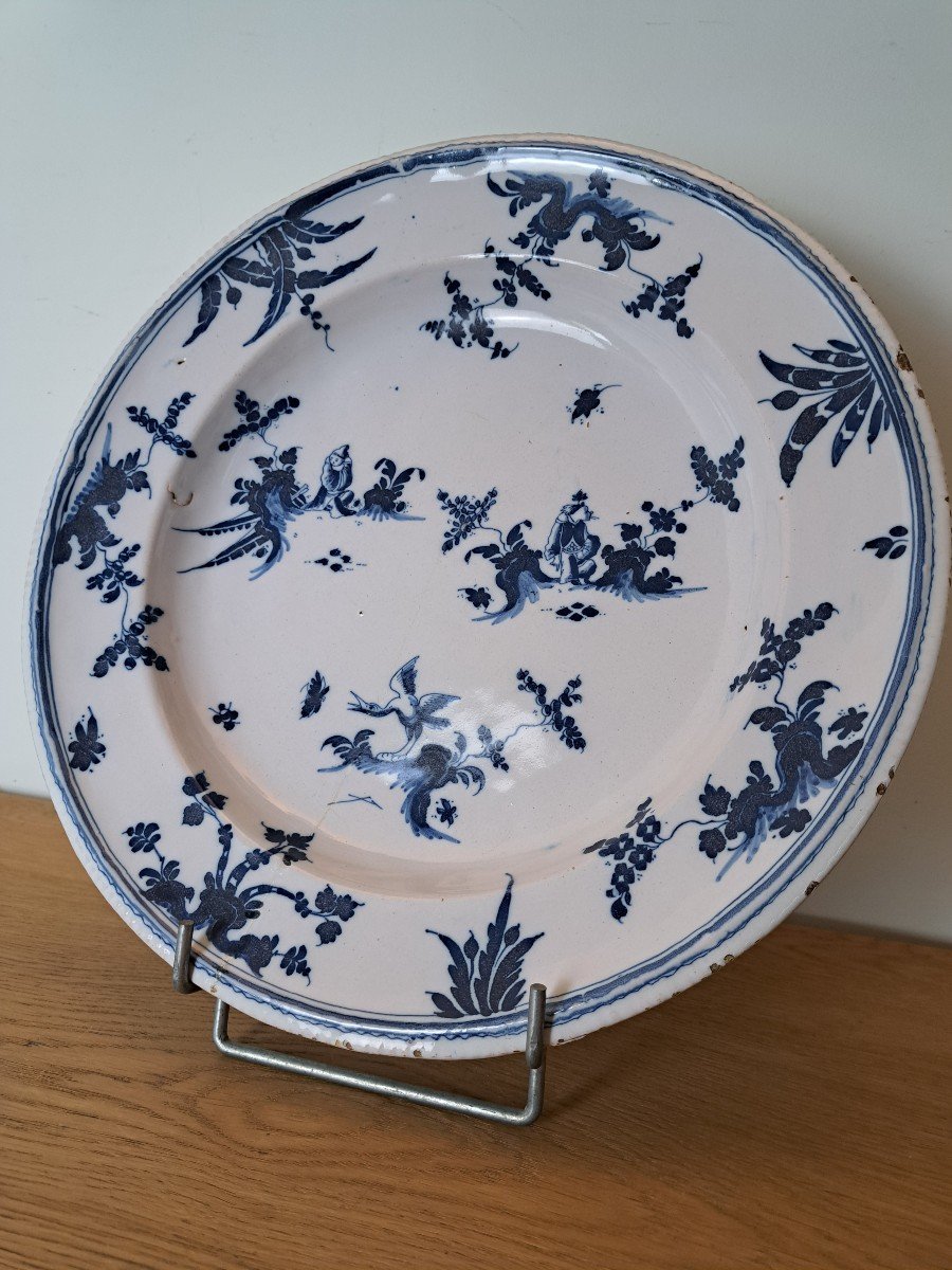 Marseille , Grand Plat , Au Chinois , Faïence , XVIII°. -photo-4