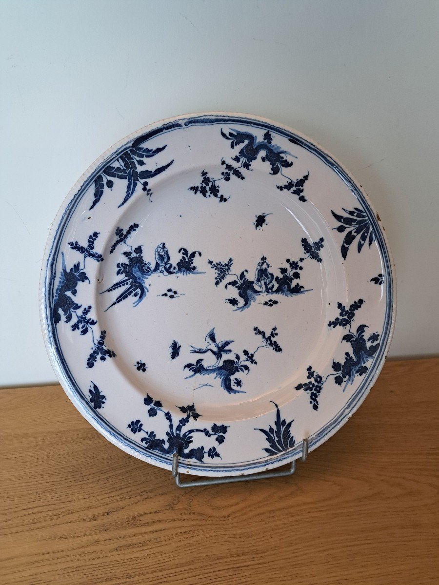 Marseille , Grand Plat , Au Chinois , Faïence , XVIII°. -photo-6