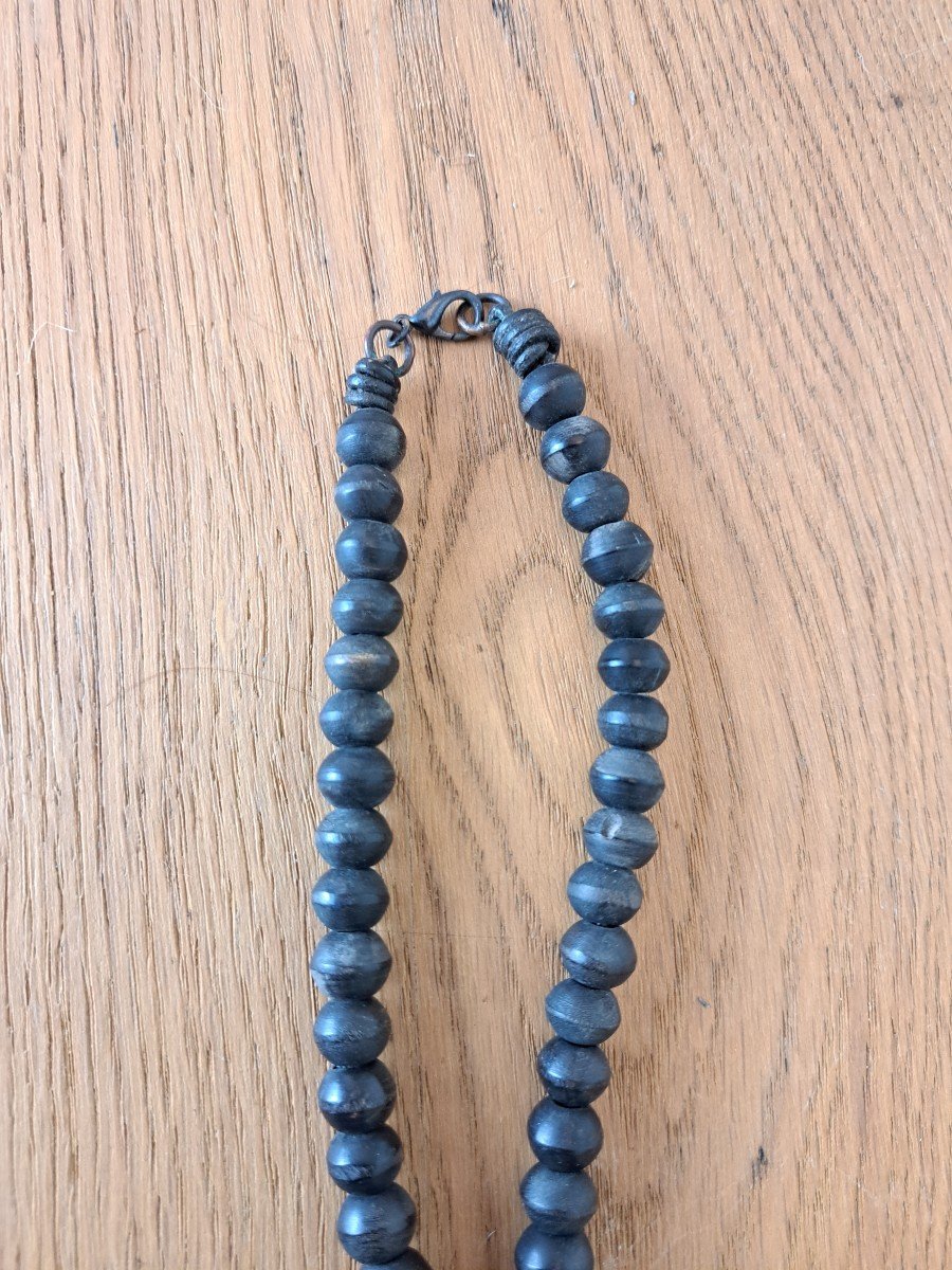 Africanist Necklace, Horn, 1960s. -photo-3