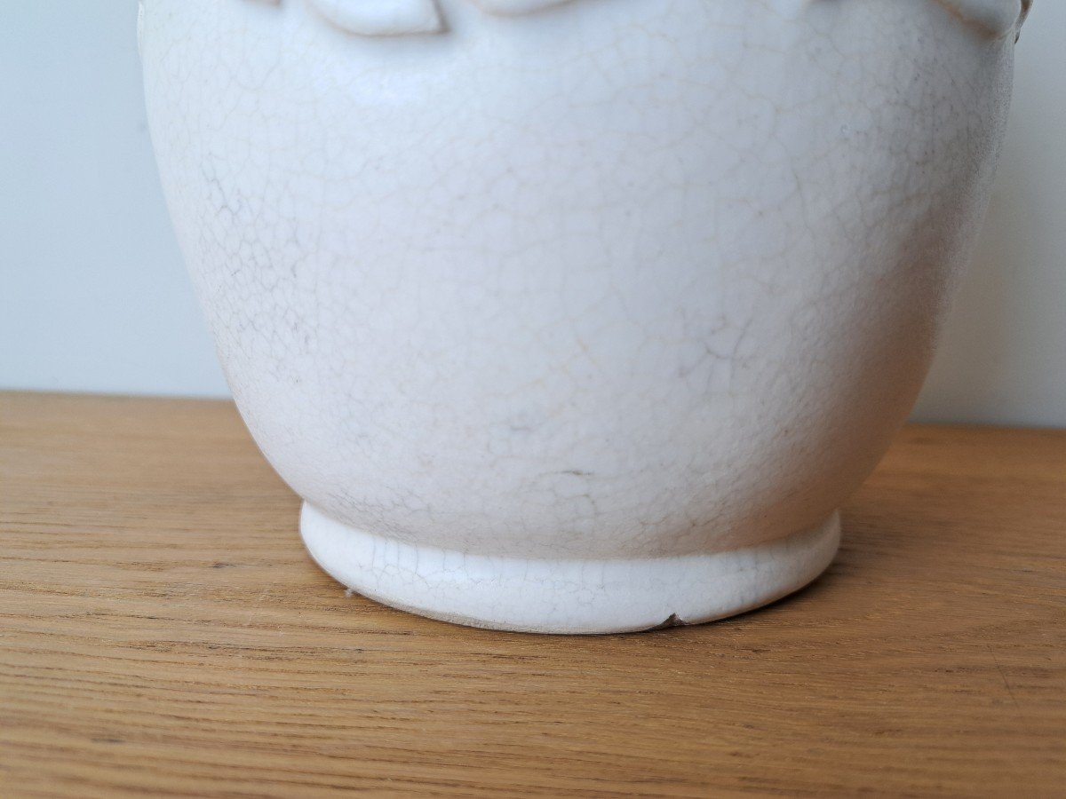 Vase , Faïence Craquelée , Art Déco , XX°. -photo-2