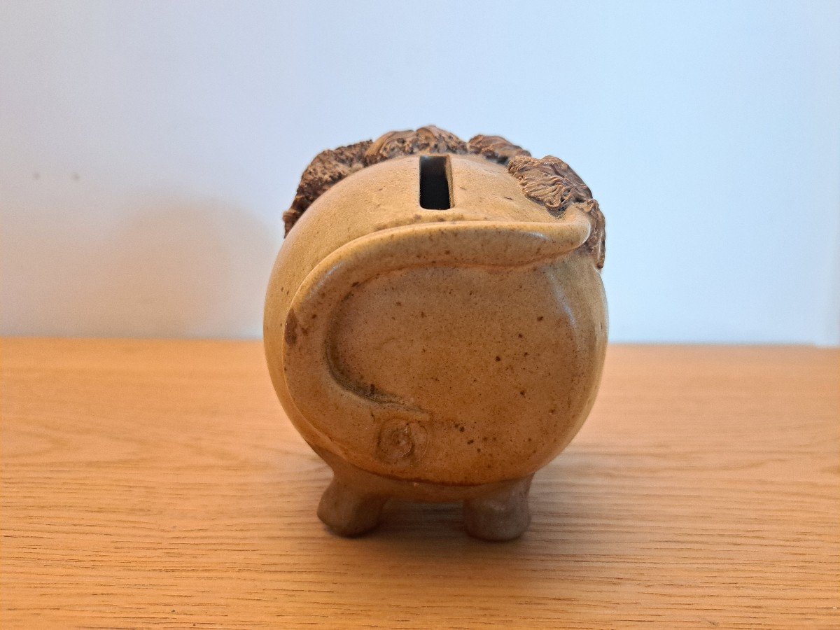 Tirelire Figurant Un Chien , Céramique , XX°. -photo-2