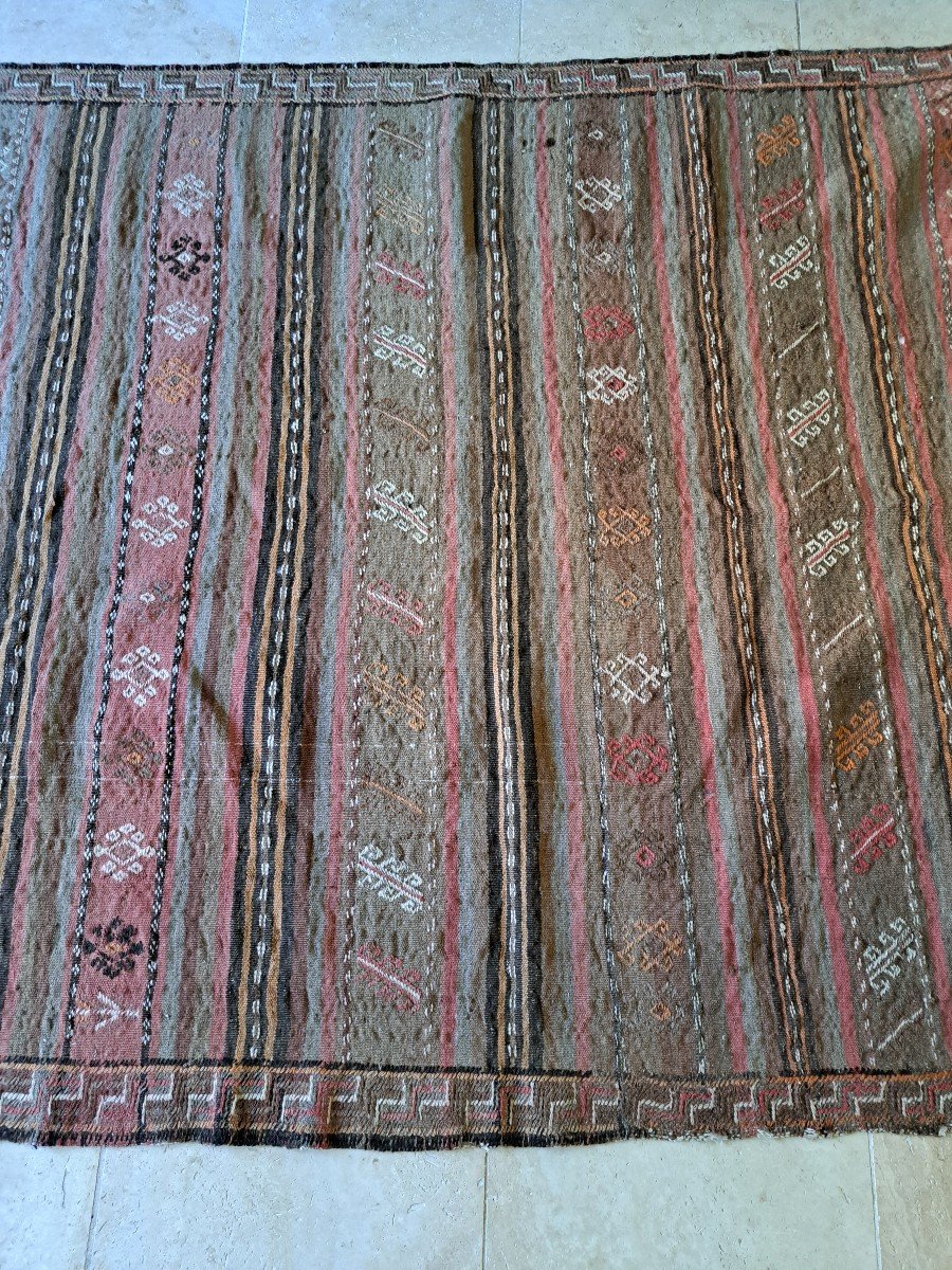 Large Kilim Rug, Wool, 20th Century. -photo-1