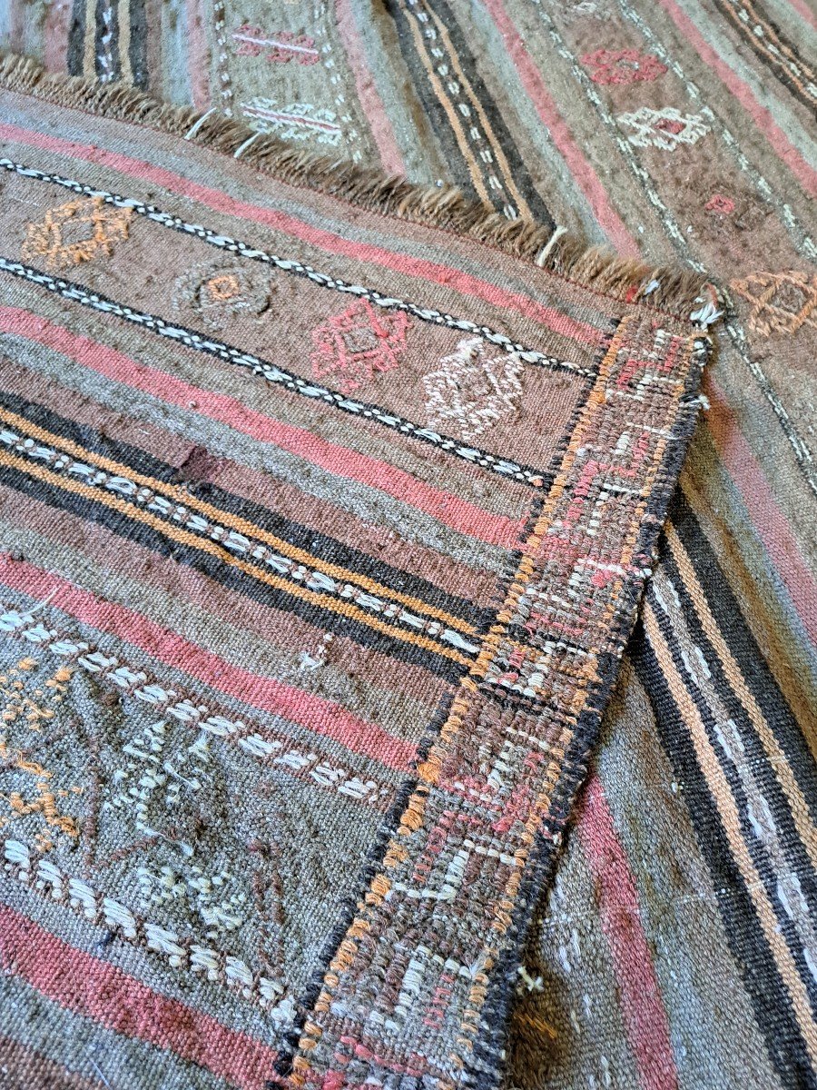 Large Kilim Rug, Wool, 20th Century. -photo-3