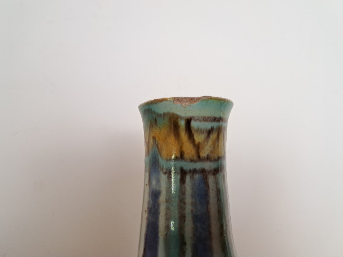 Nabeul, Small Vase, Ceramic, Early 20th Century. -photo-4