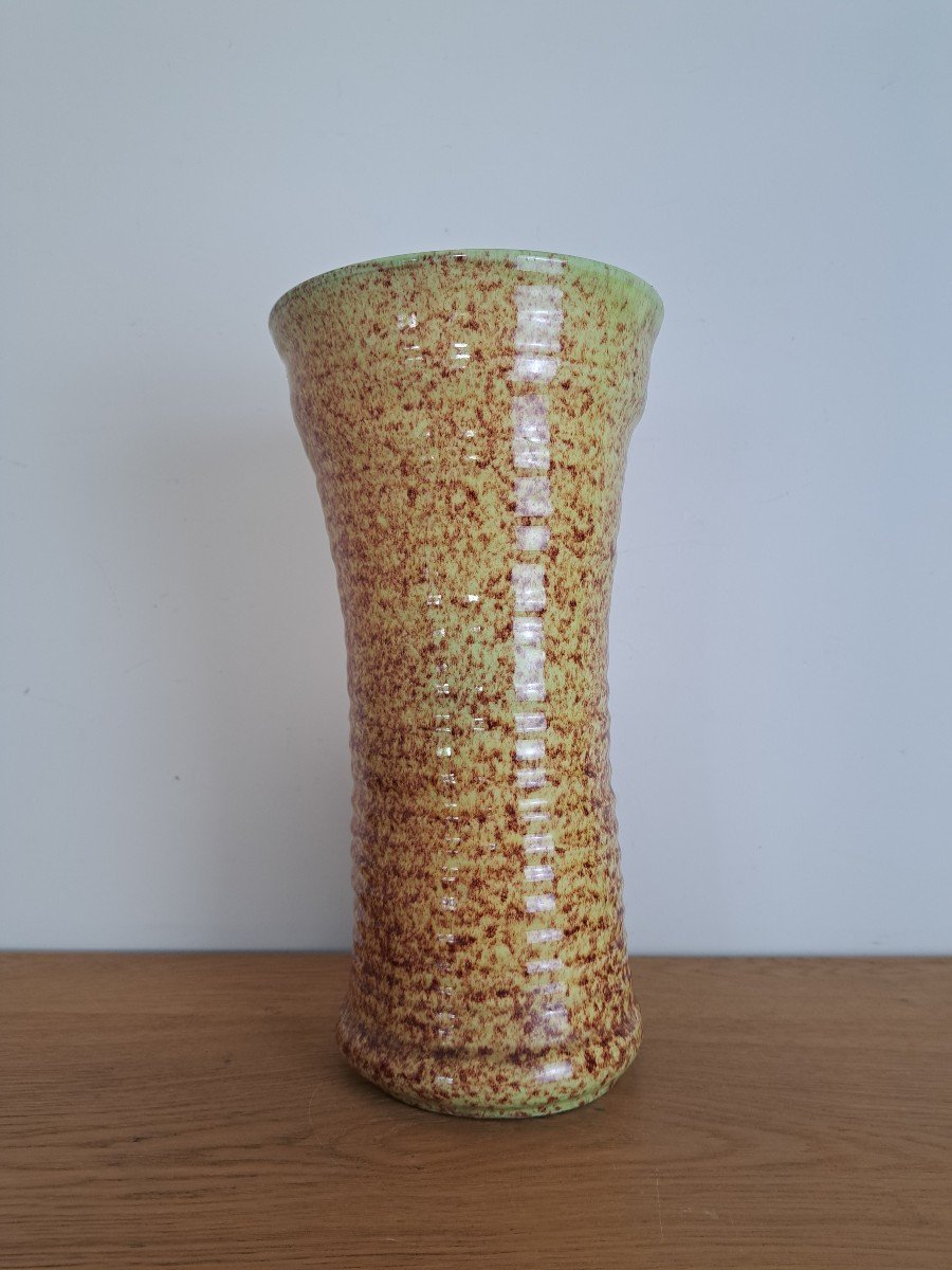 Accolay , Grand Vase , Faïence , XX°. 