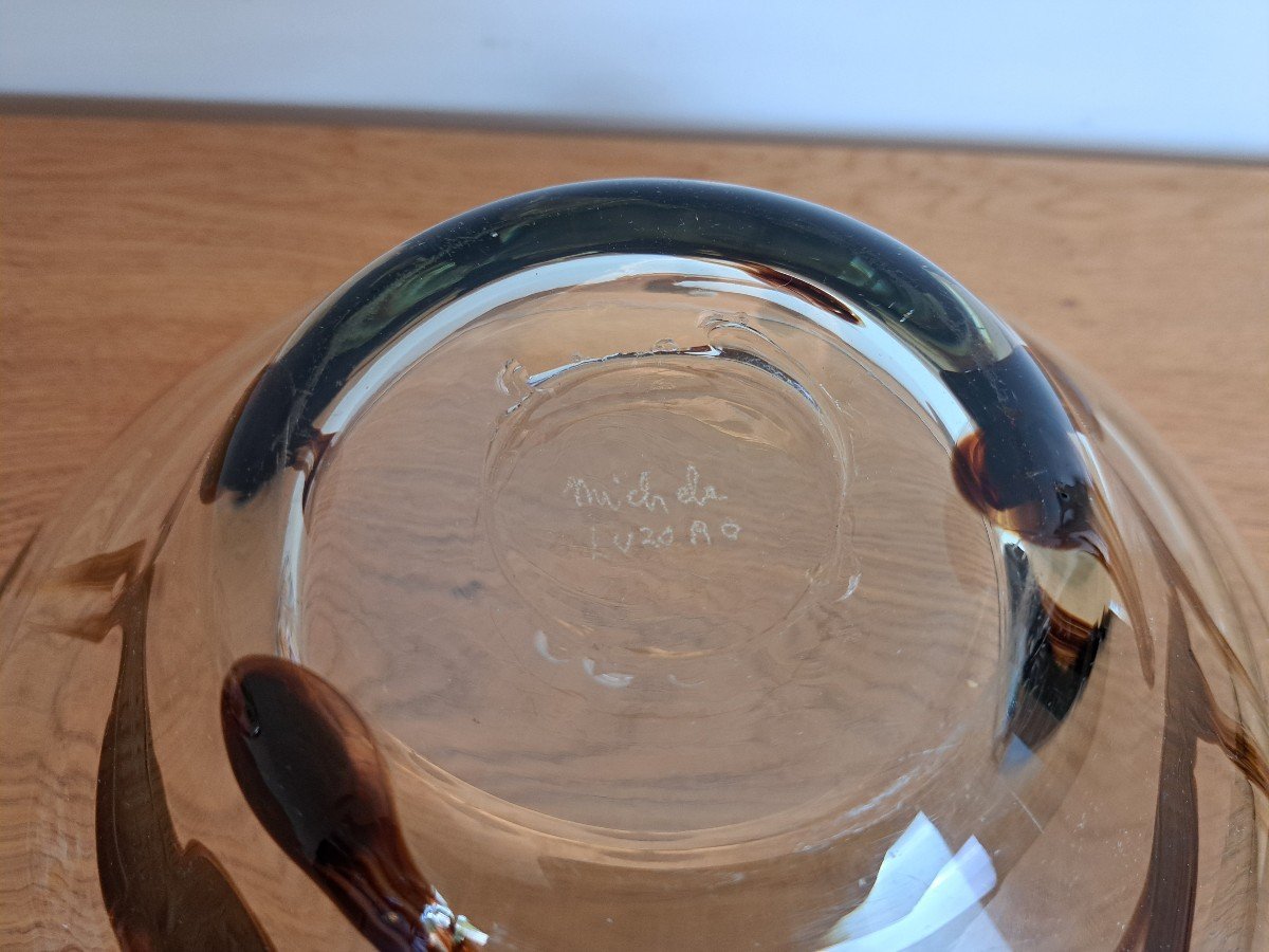 Michèle Luzoro, Large Blown Glass Cup, 20th Century. -photo-3