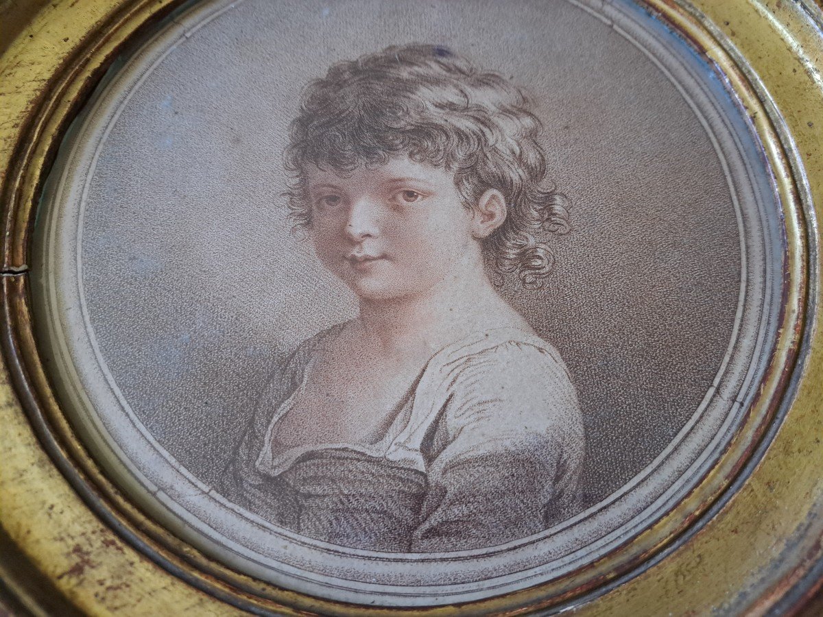 William Wynne Rylands , l'Enfance , Gravure Au Pointillé , XVIII°. -photo-3