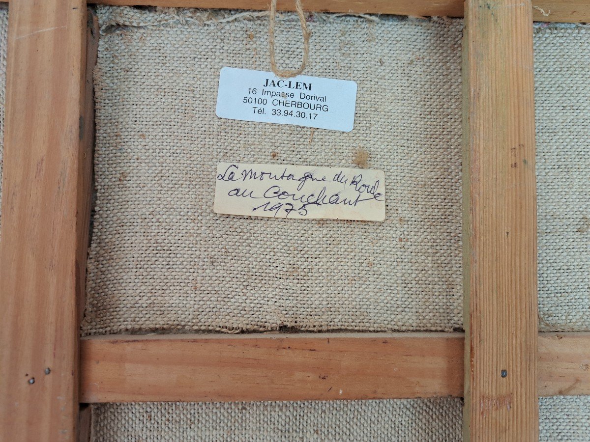 Jac Lem , La Montagne Du Roule , Cherbourg , Huile Sur Panneau , XX°. -photo-8