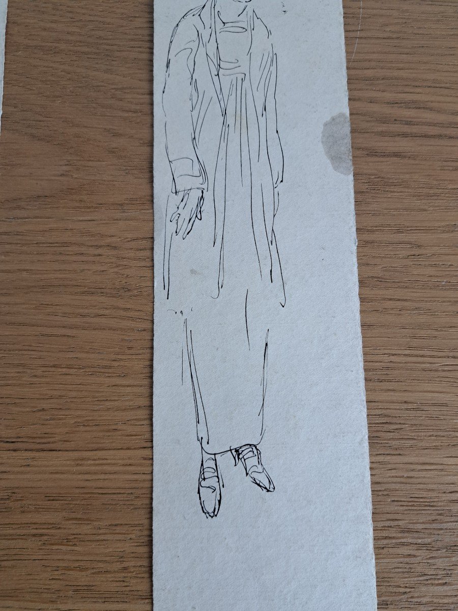 Att To Robert Caumont, War/peace, Drawing, Early 20th Century. -photo-7