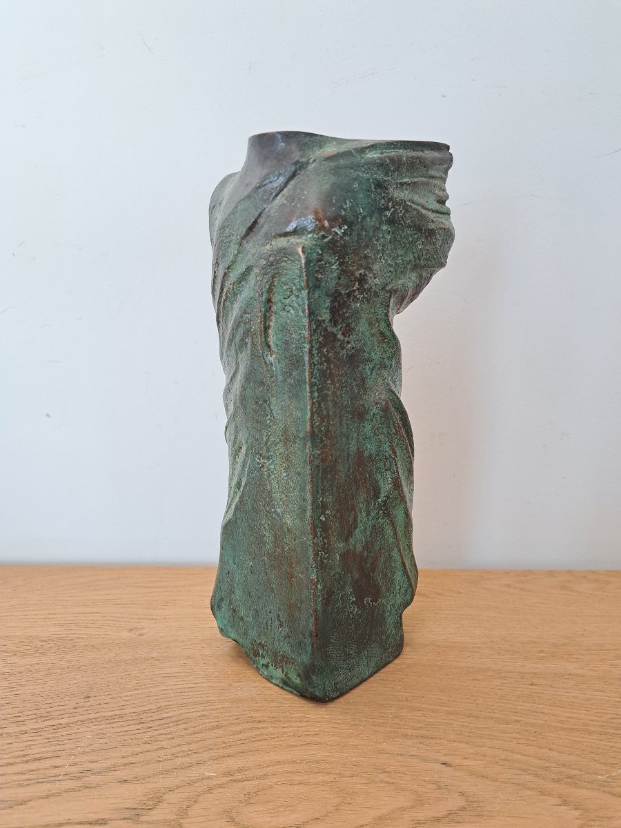 Abstraction , Bronze Contemporain , XX°. -photo-4