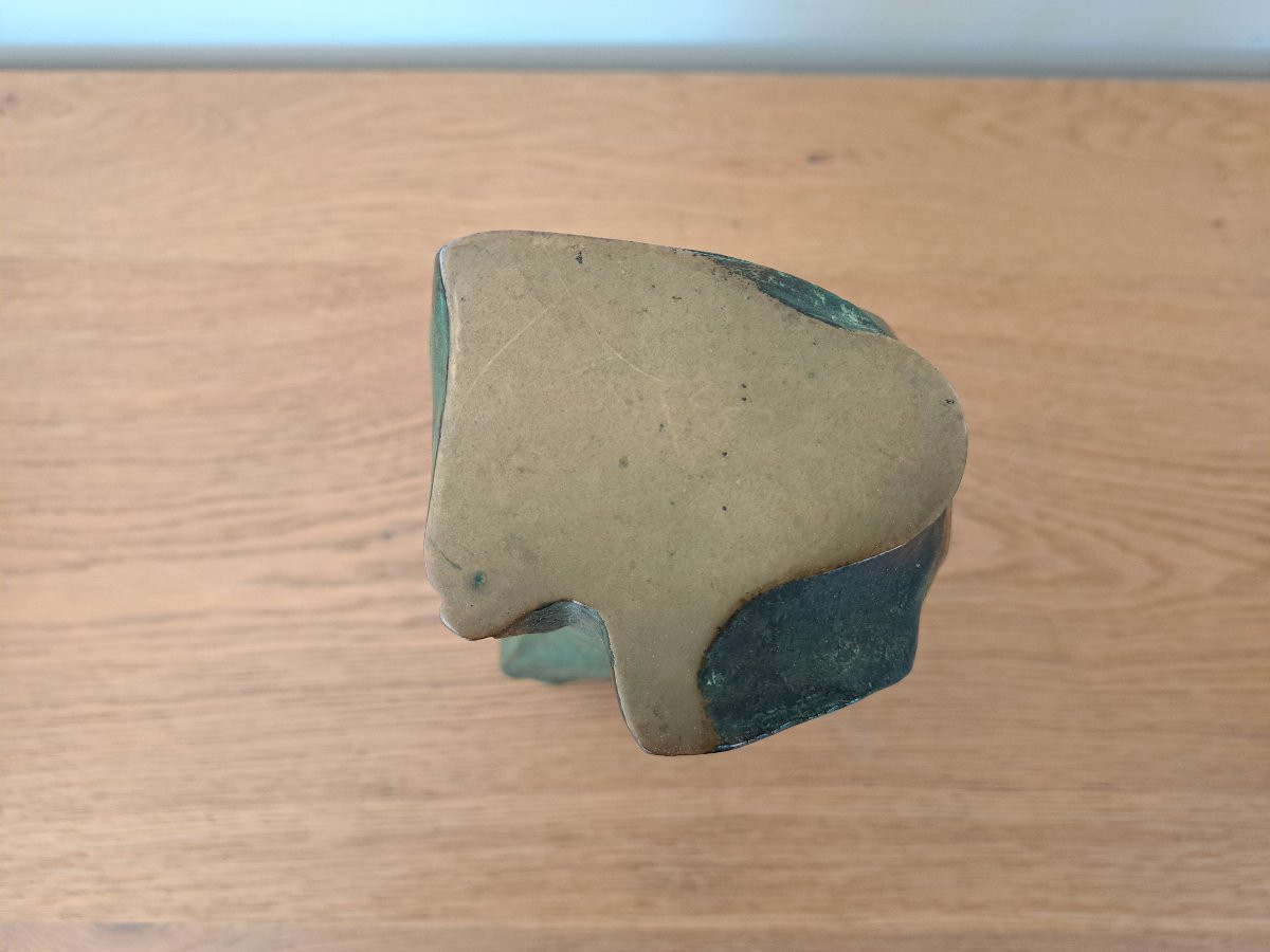 Abstraction , Bronze Contemporain , XX°. -photo-6